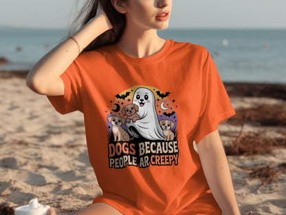 Dogs Because People Are Creepy Halloween T-shirt