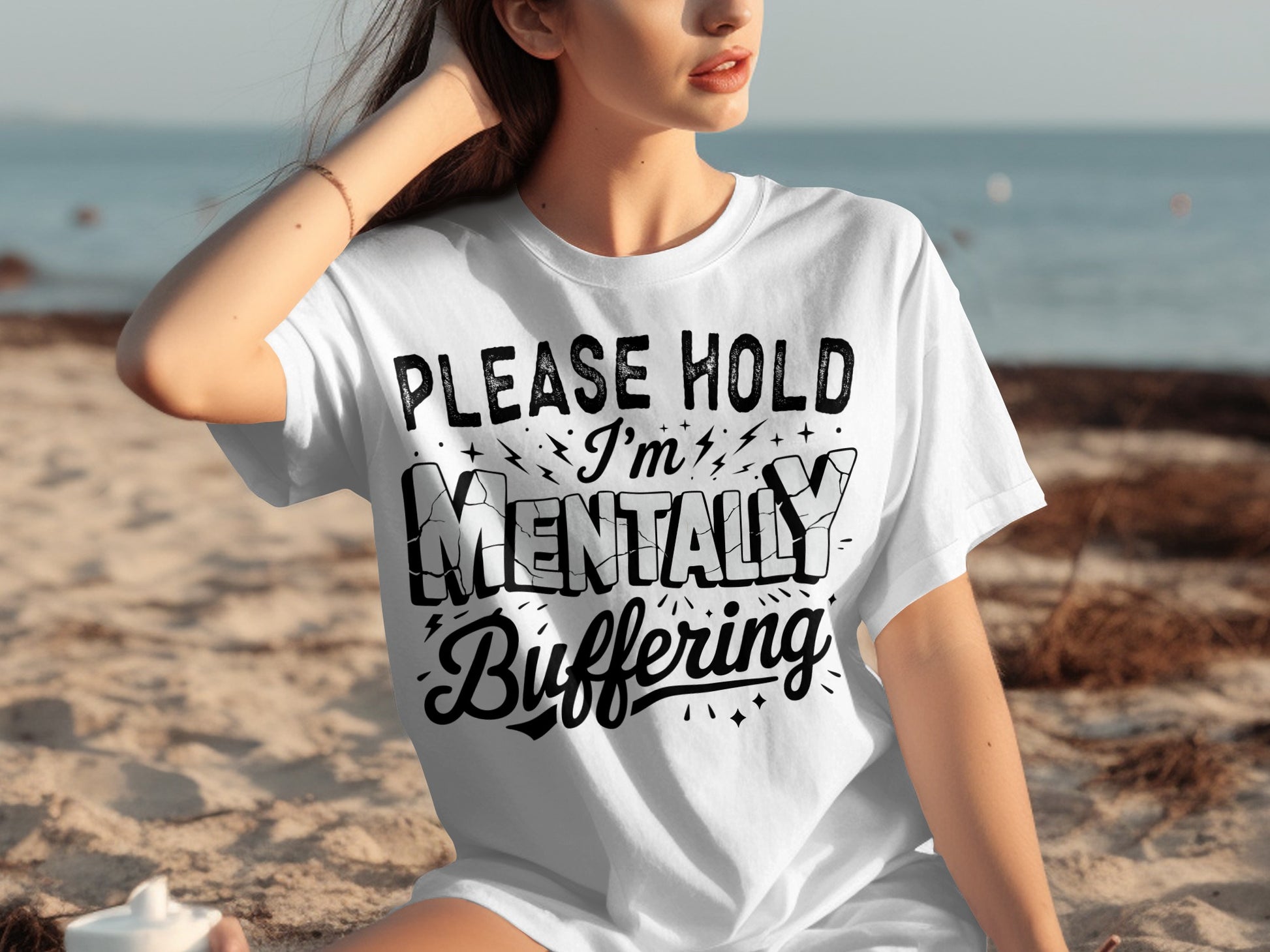 Please Hold I'm Mentally Buffering T-shirt