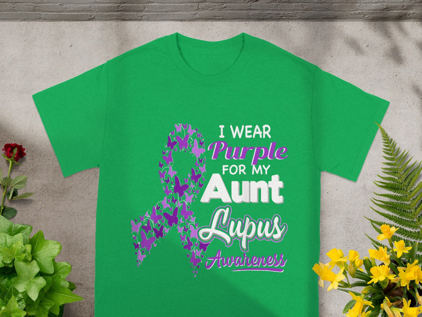 I Wear Purple For My Aunt Lupus Awareness T-Shirt