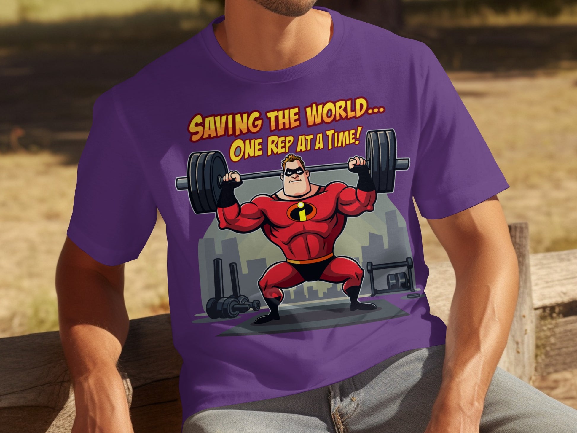 Saving The World One Rep At A Time T-shirt