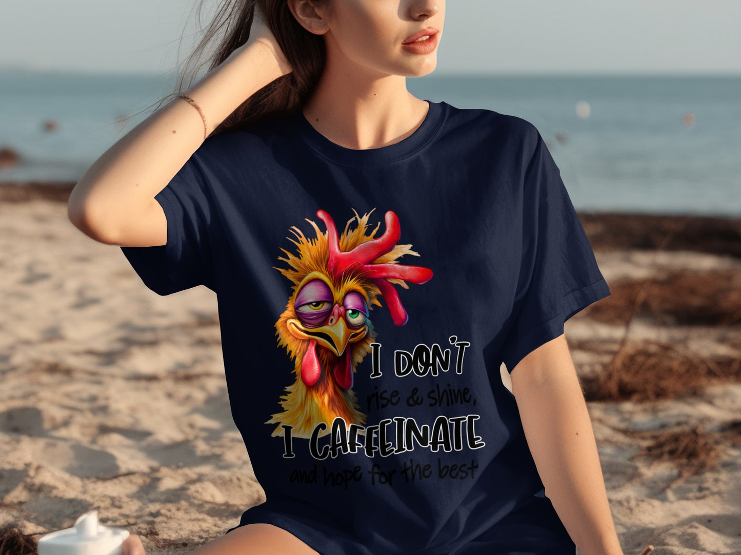 I Don't Rise and Shine I Caffeinate and Hope T-shirt