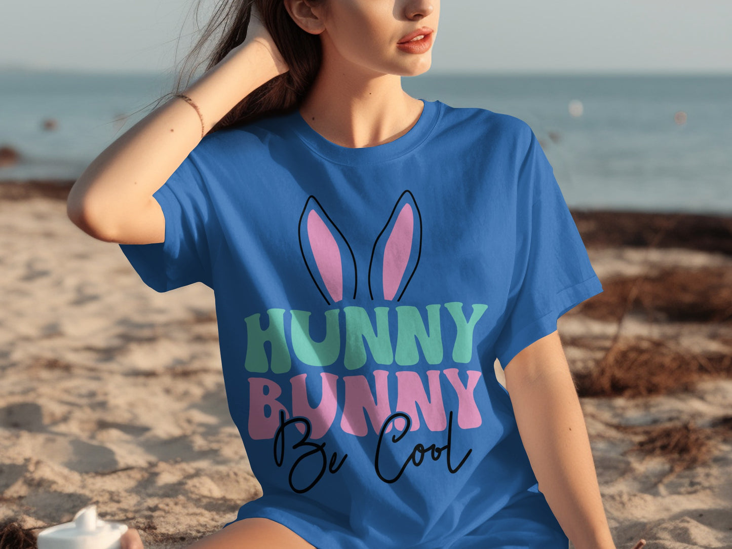 Hunny Bunny Be Cool pastel colored beach shirt product