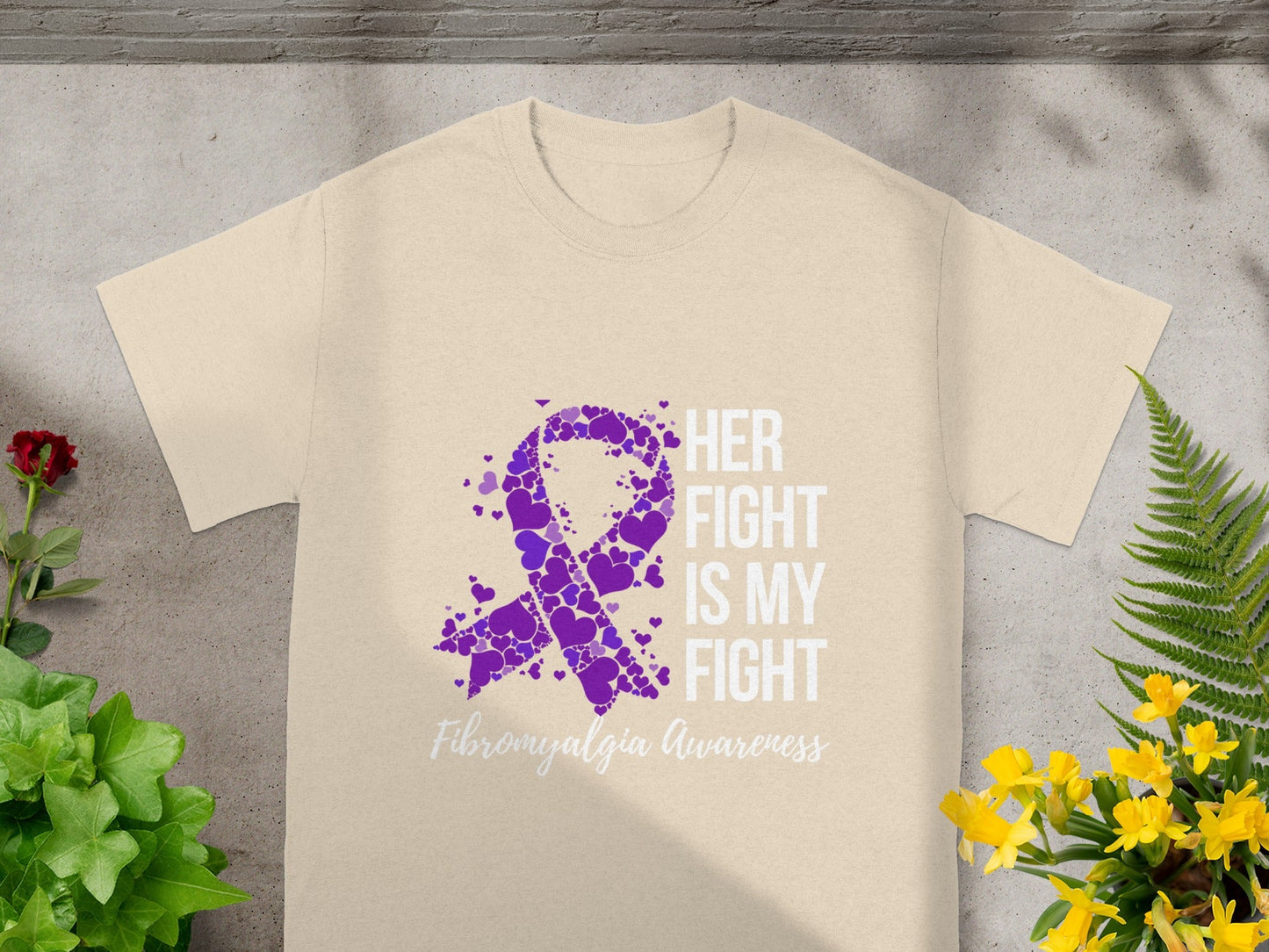 Her Fight Is My Fight Fibromyalgia Awareness Shirt