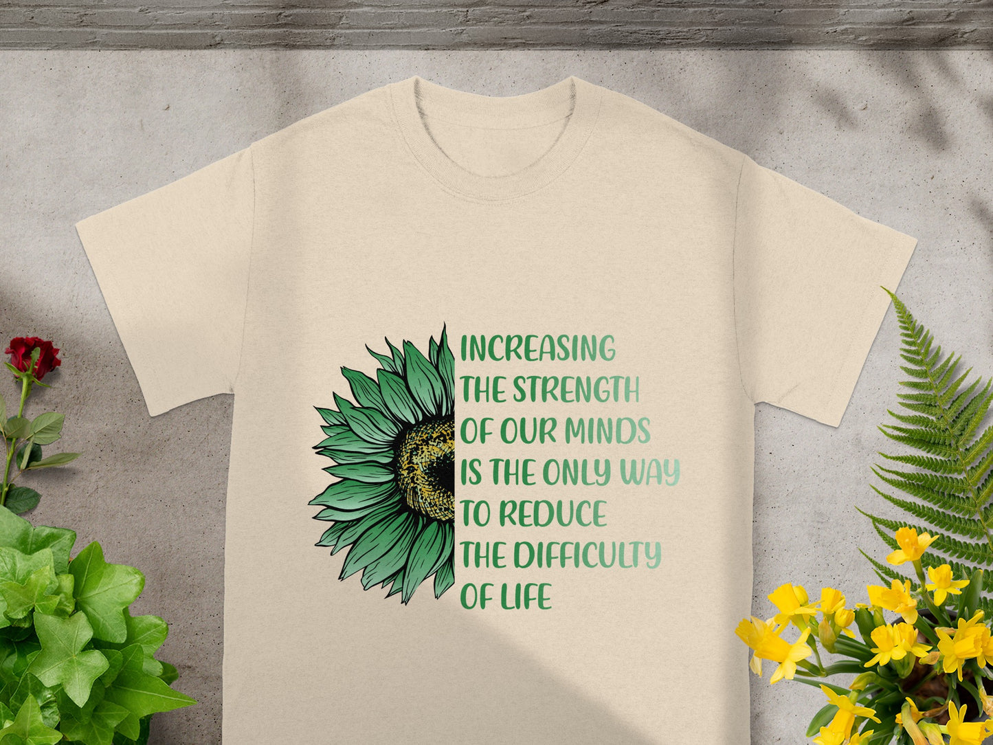 Increasing The Strength of Our Minds Floral T-shirt