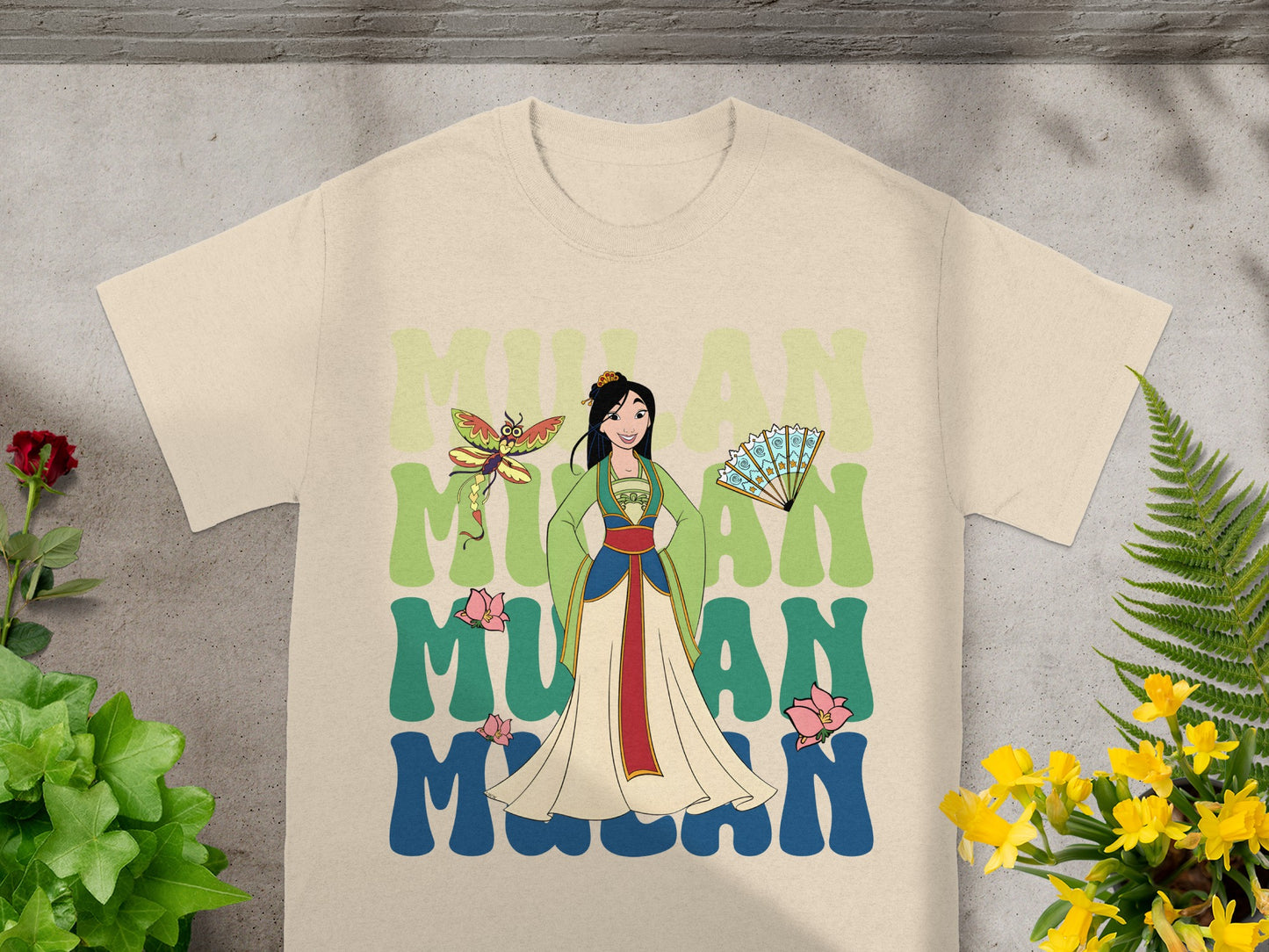 Mulan: Warrior Spirit Retro T-Shirt