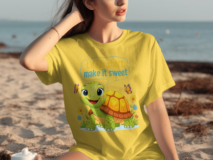 Life is Short Make it Sweet Turtle Graphic T-Shirt