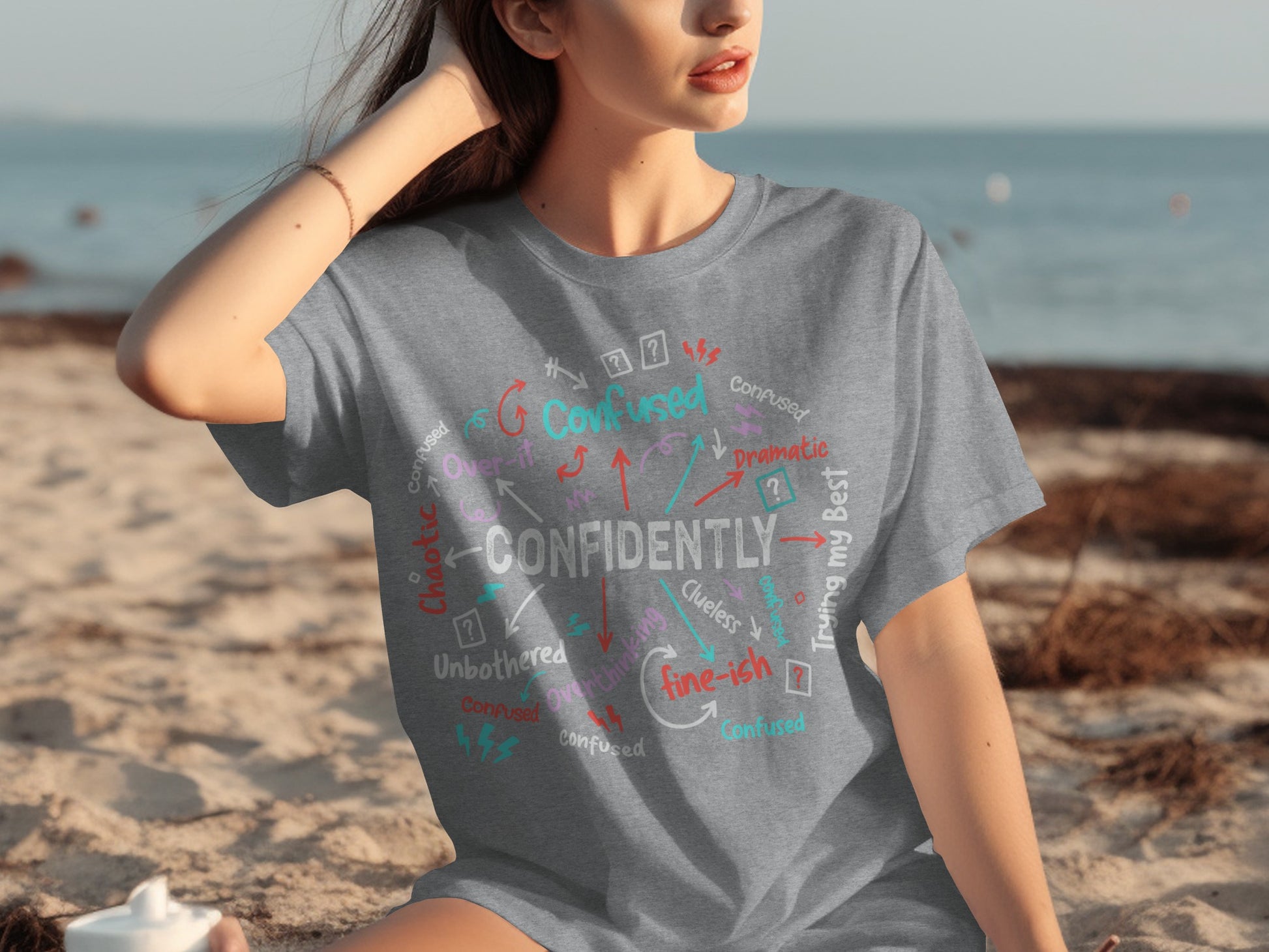 Confidently Trying My Best Graphic T-shirt