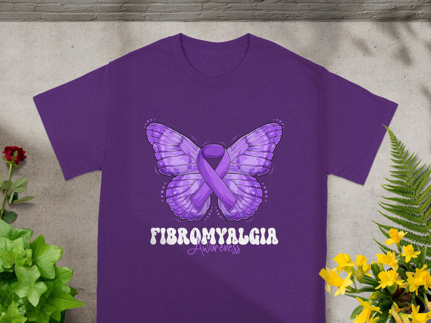 Fibromyalgia Awareness Butterfly T-Shirt for Sale