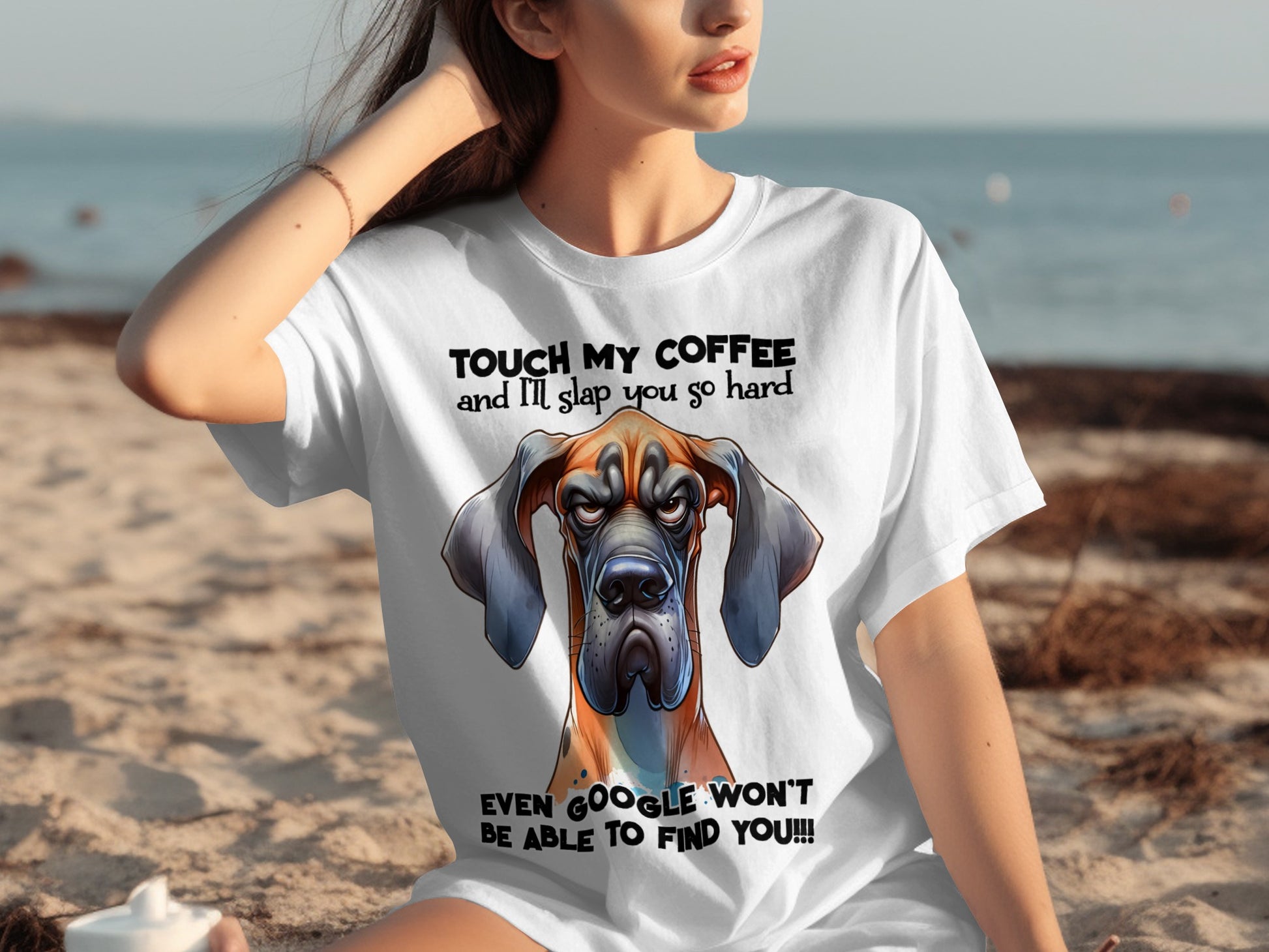 Touch My Coffee I'll Slap You So Hard Funny T-Shirt