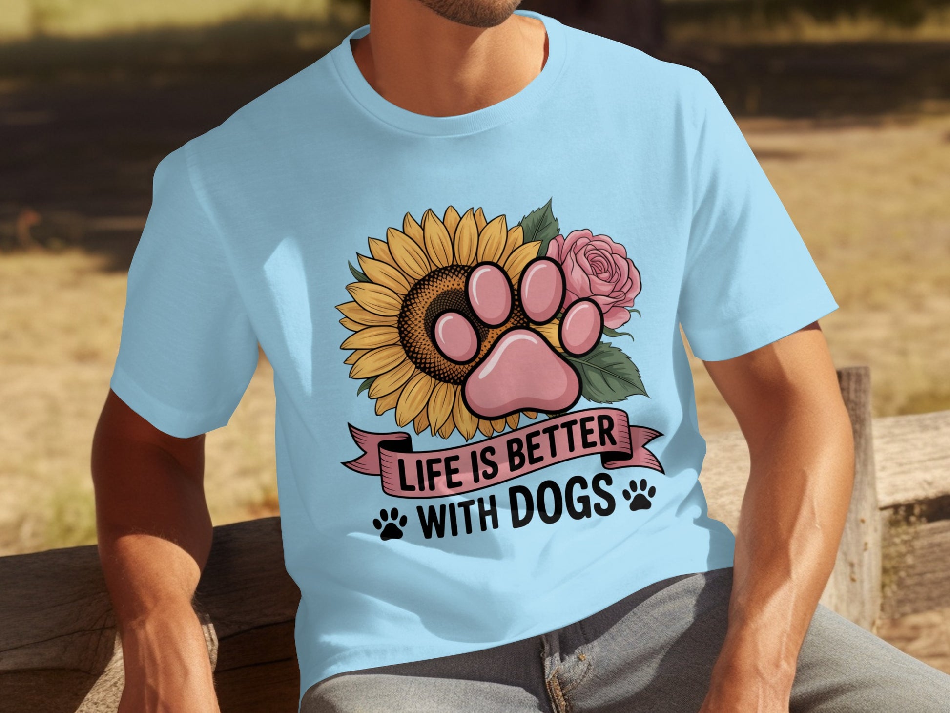 Life is Better with Dogs Graphic T-Shirt