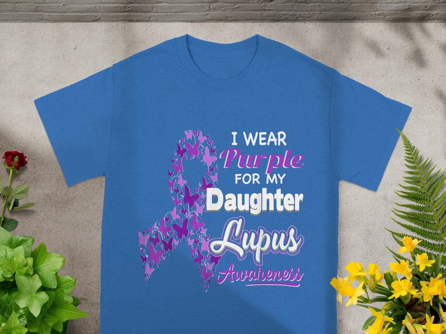 I Wear Purple For My Daughter Lupus Awareness Shirt
