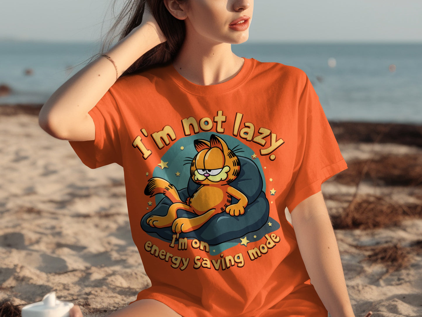 I'm Not Lazy Energy Saving Mode Graphic T-shirt