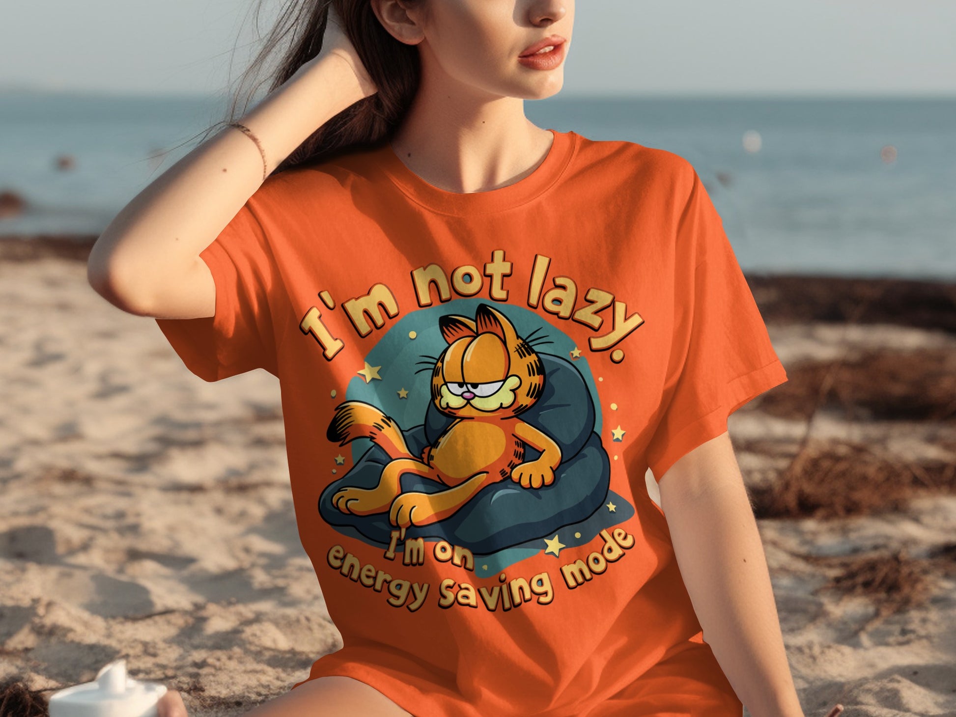 I'm Not Lazy Energy Saving Mode Graphic T-shirt