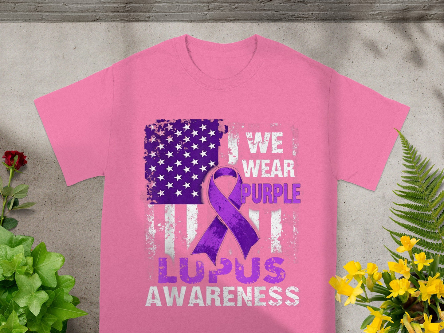 We Wear Purple for Lupus Awareness T-Shirt