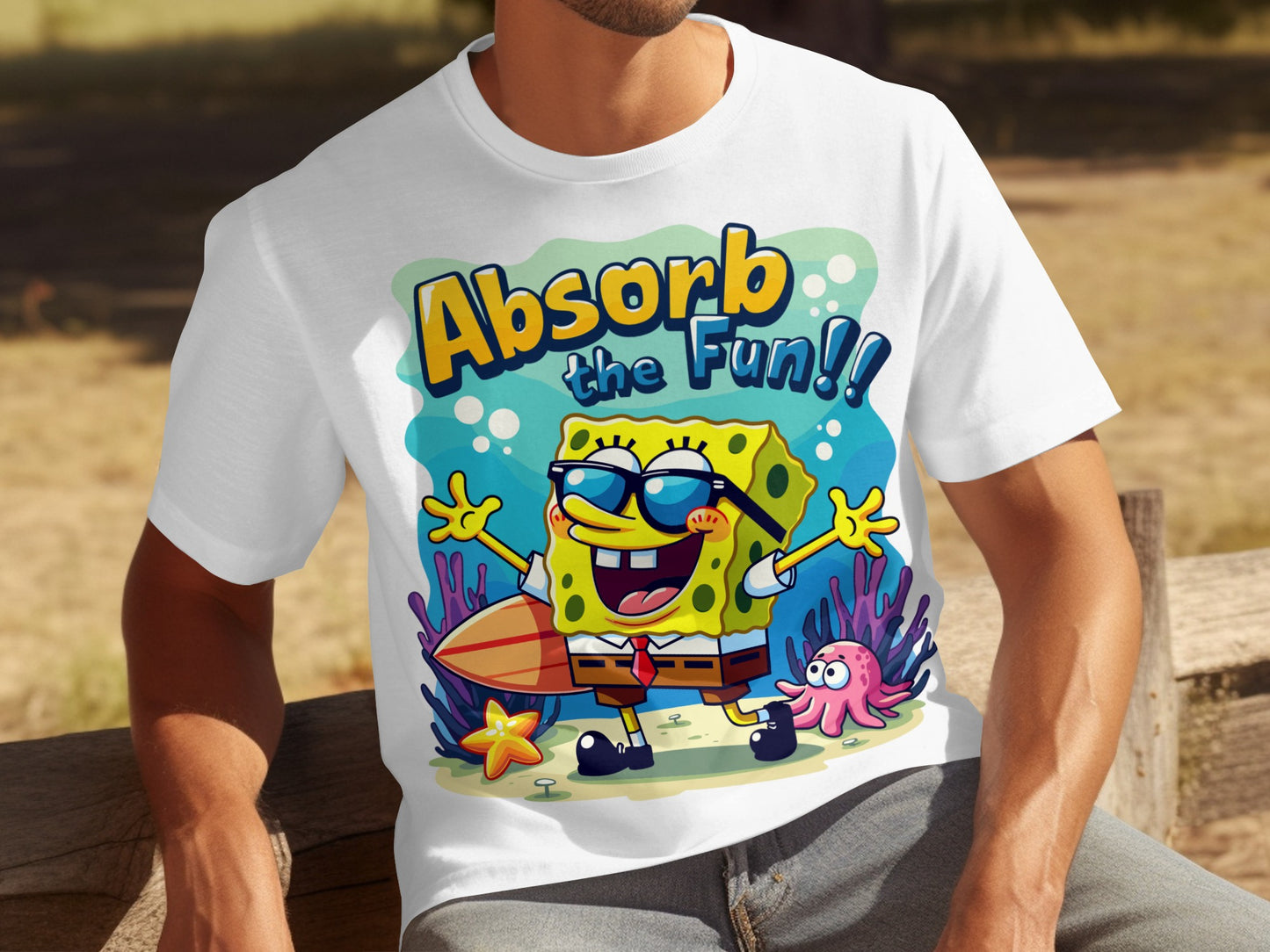 Absorb the Fun Spongebob Graphic T-shirt