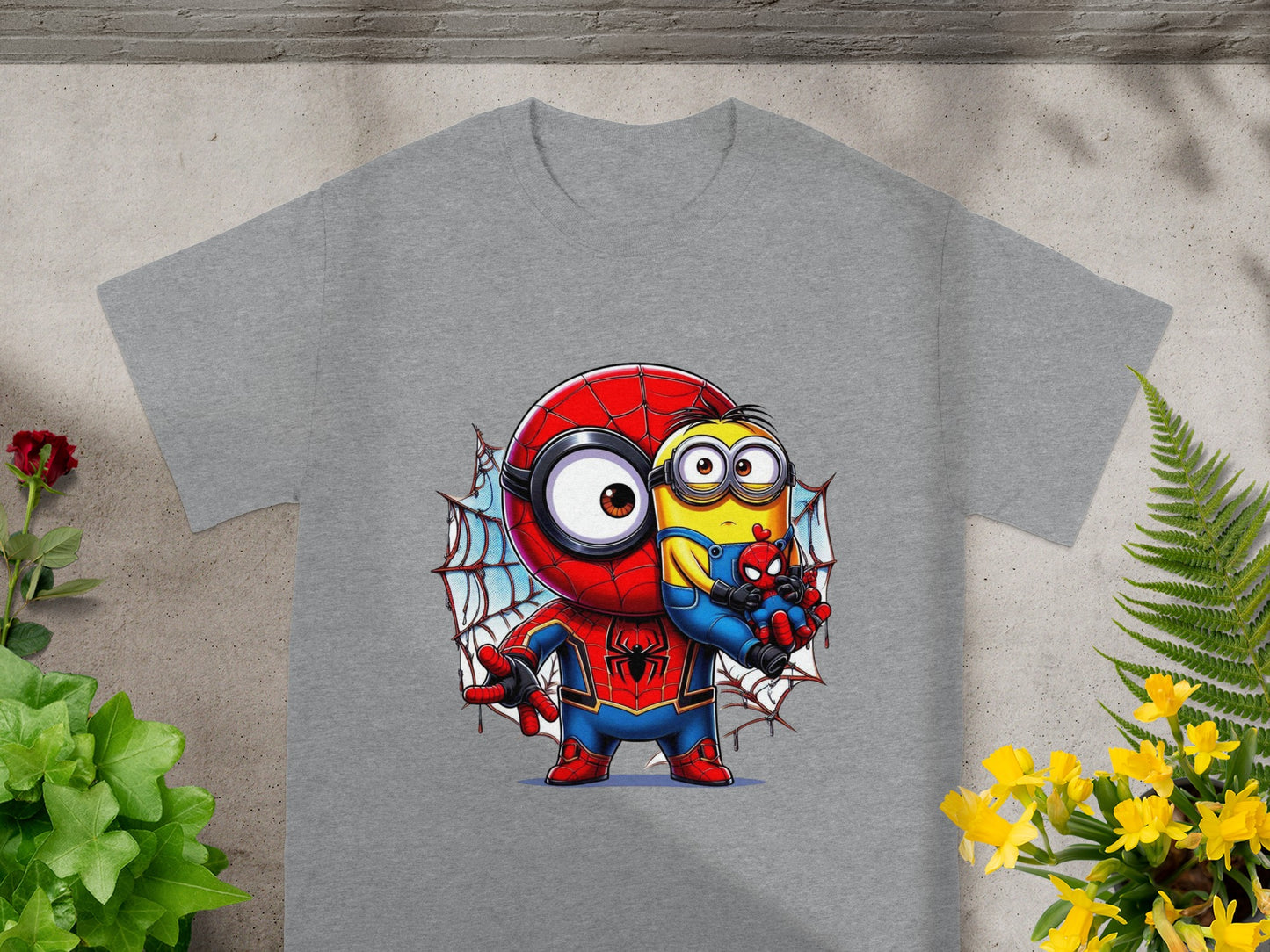 Minion & Spidey Crossover Charm T-Shirt