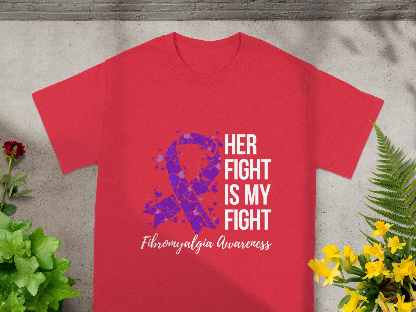 Her Fight Is My Fight Fibromyalgia Awareness Shirt