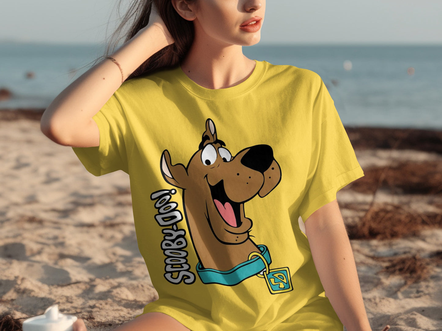 Scooby-Doo Graphic Print Yellow T-Shirt for Casual Wear