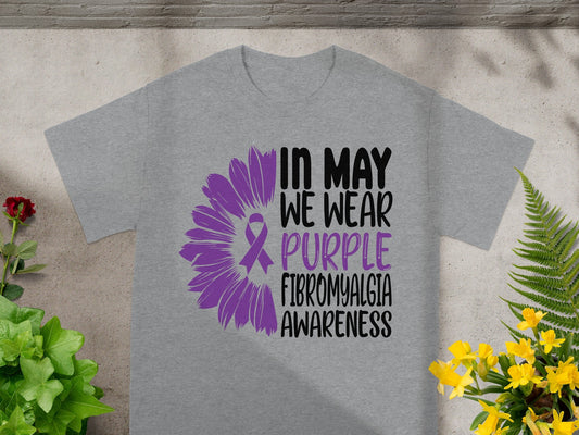 In May We Wear Purple Fibromyalgia Awareness Shirt