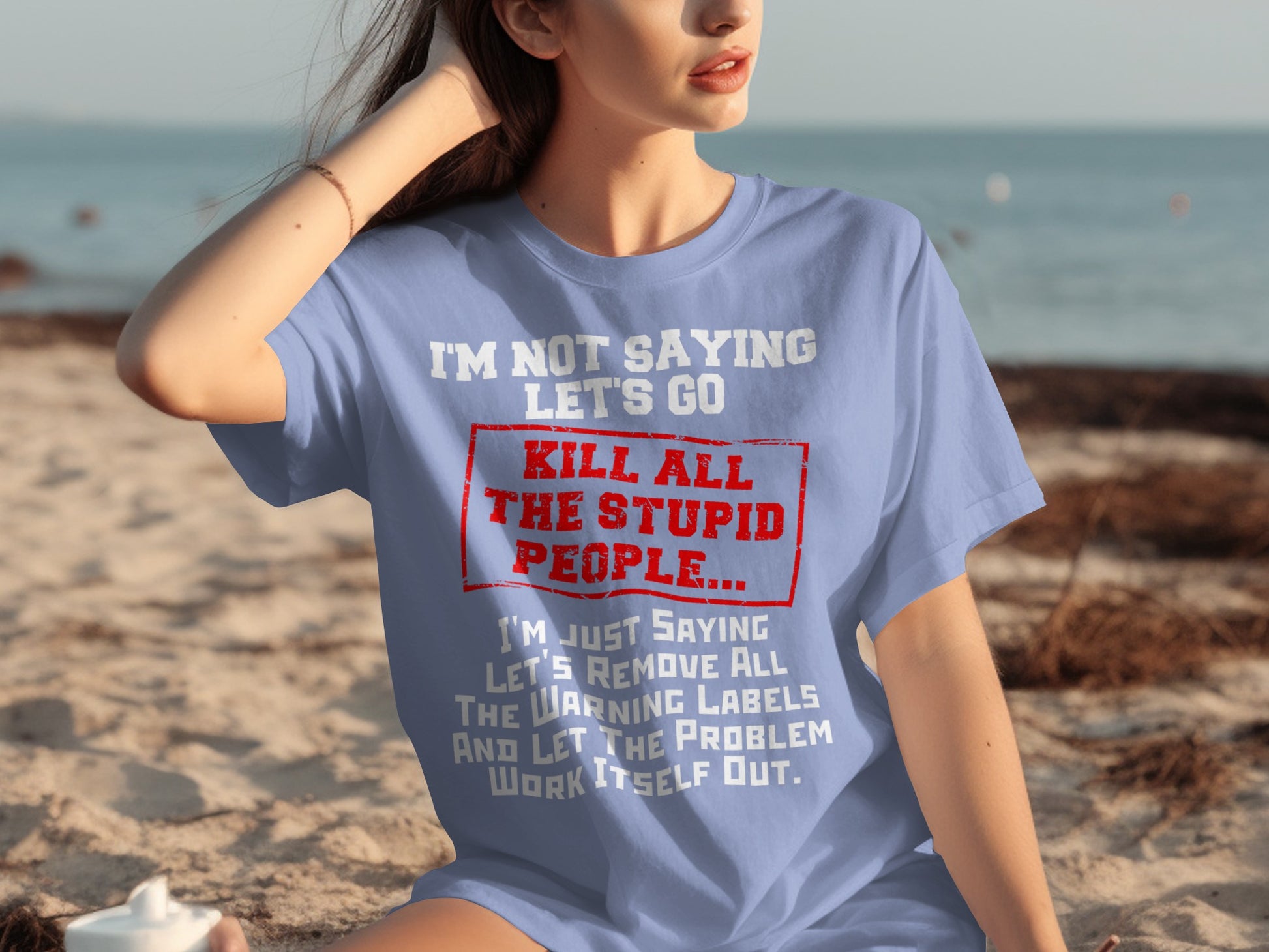 Kill All The Stupid People Statement T-Shirt