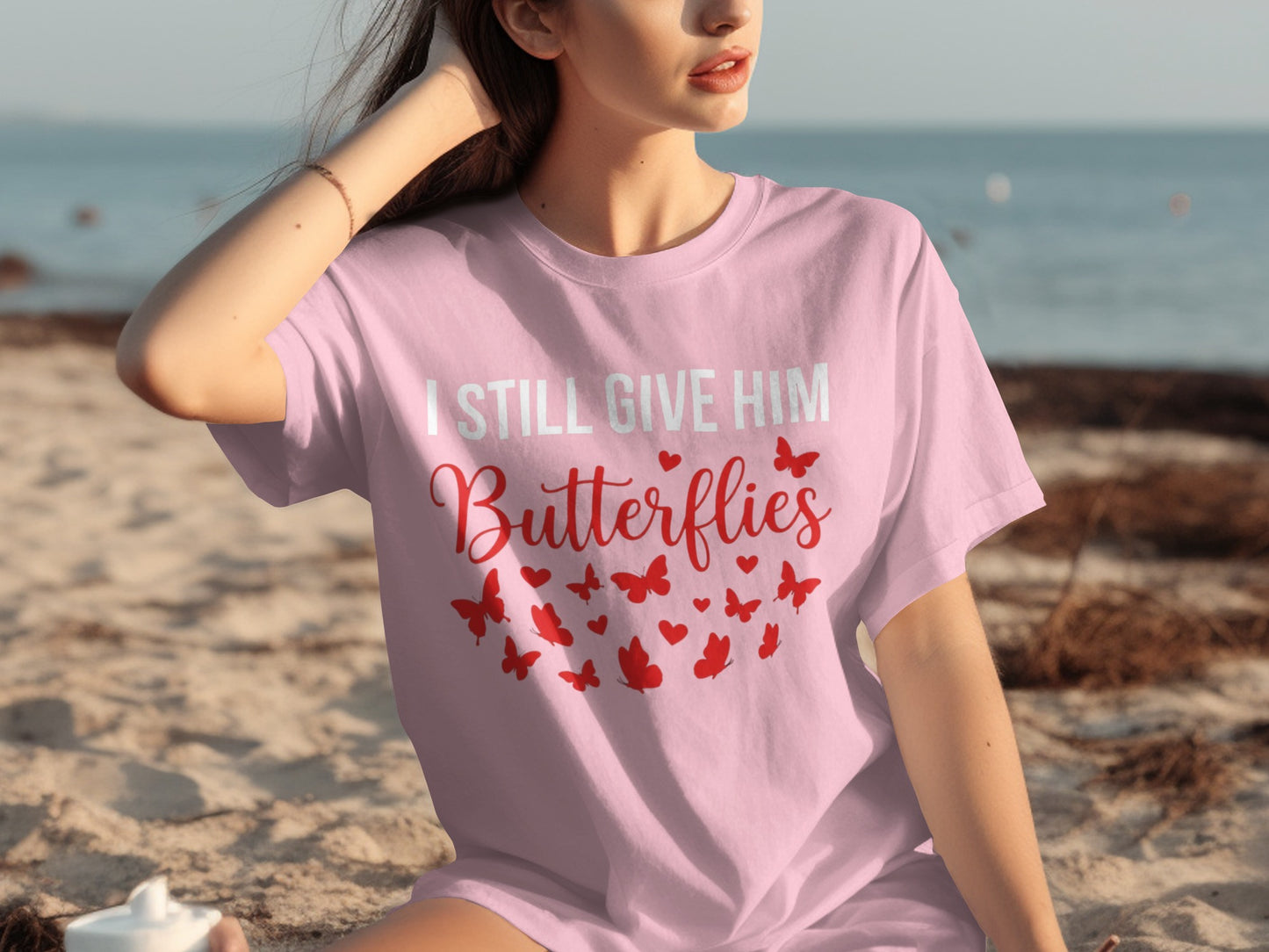 I Still Give Him Butterflies Graphic T-Shirt
