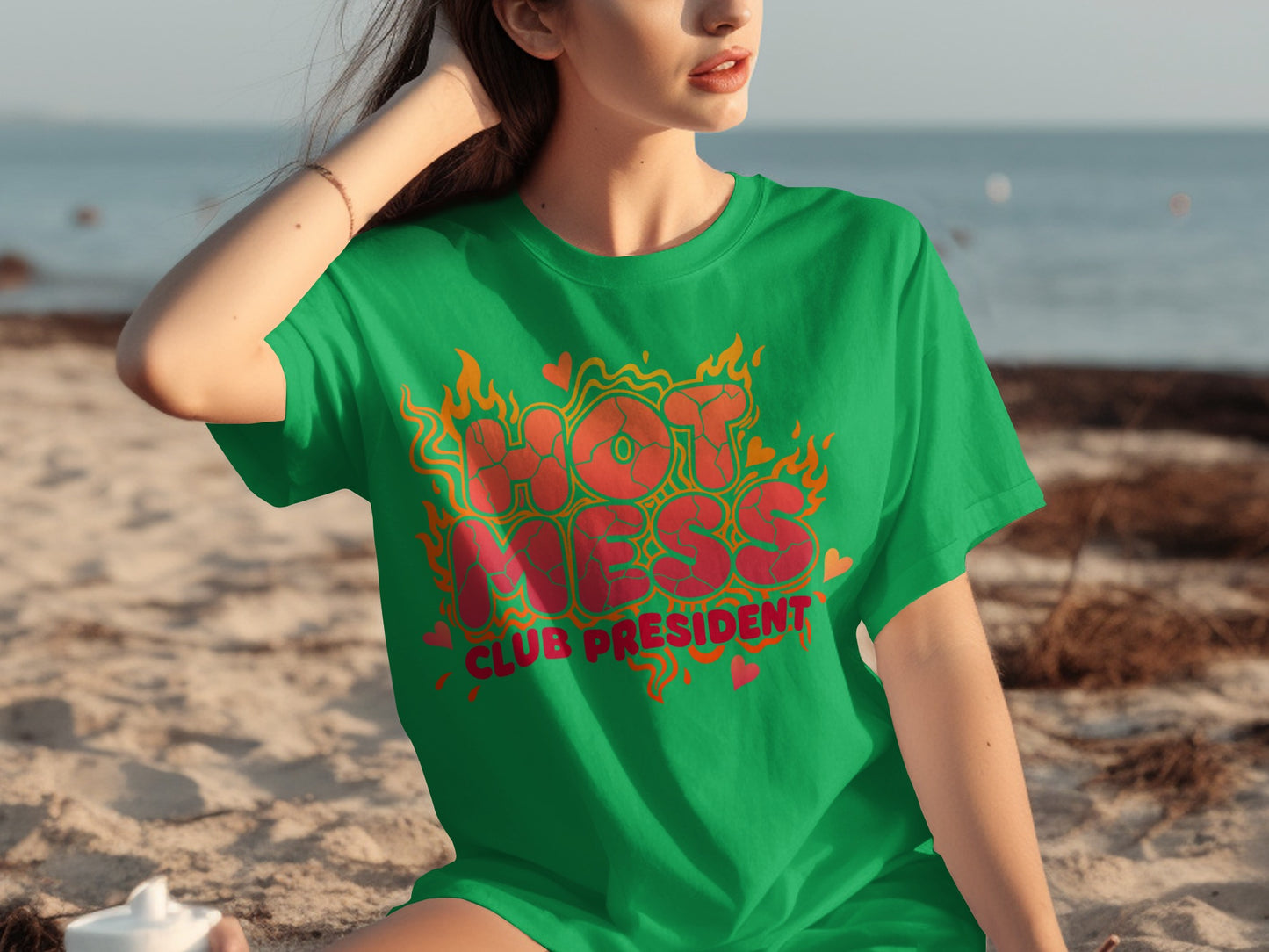 Hot Mess Club President Stylish and Fun T-Shirt
