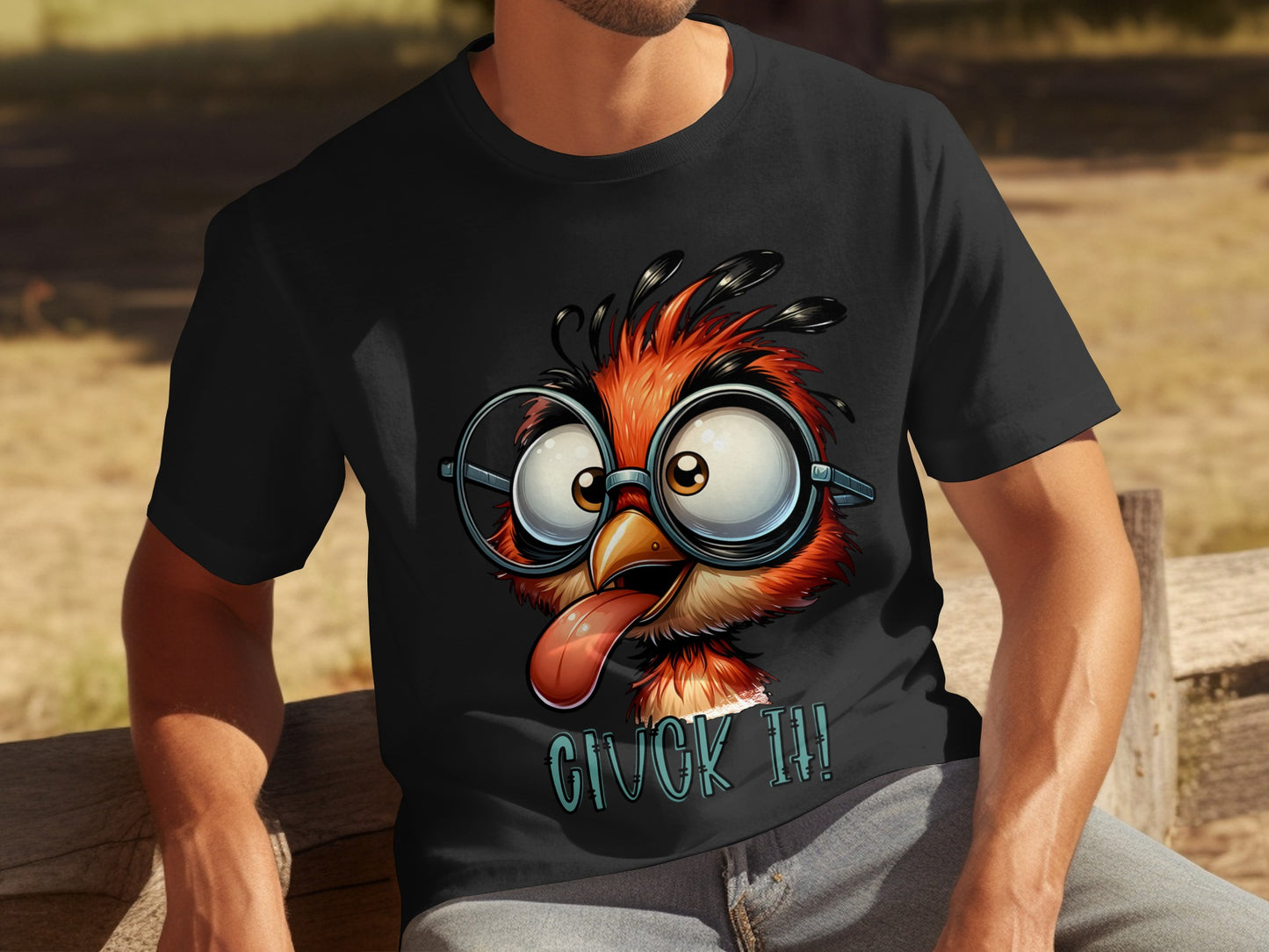 Funny Bird With Glasses Givck It T-shirt
