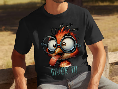 Funny Bird With Glasses Givck It T-shirt