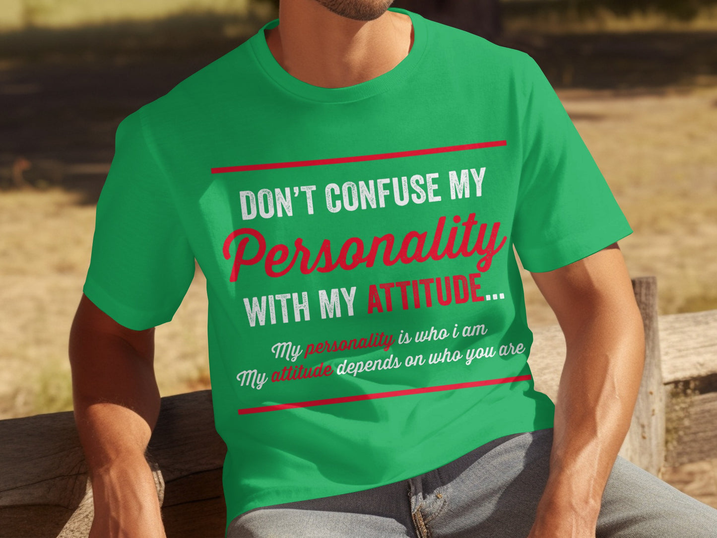 Don't Confuse My Personality With My Attitude T-shirt