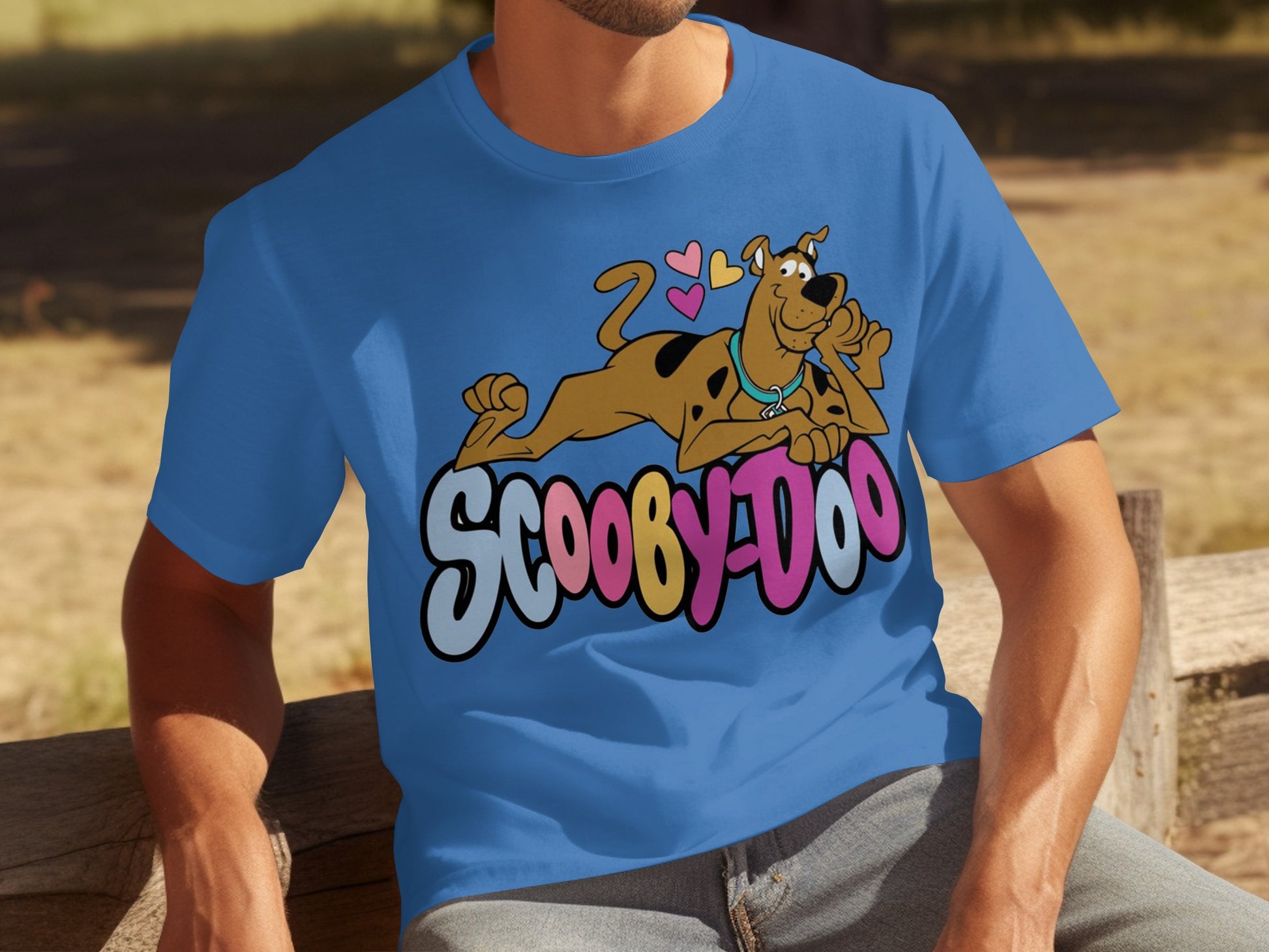 Scooby-Doo Blue T-Shirt Fun Graphic Design Shirt