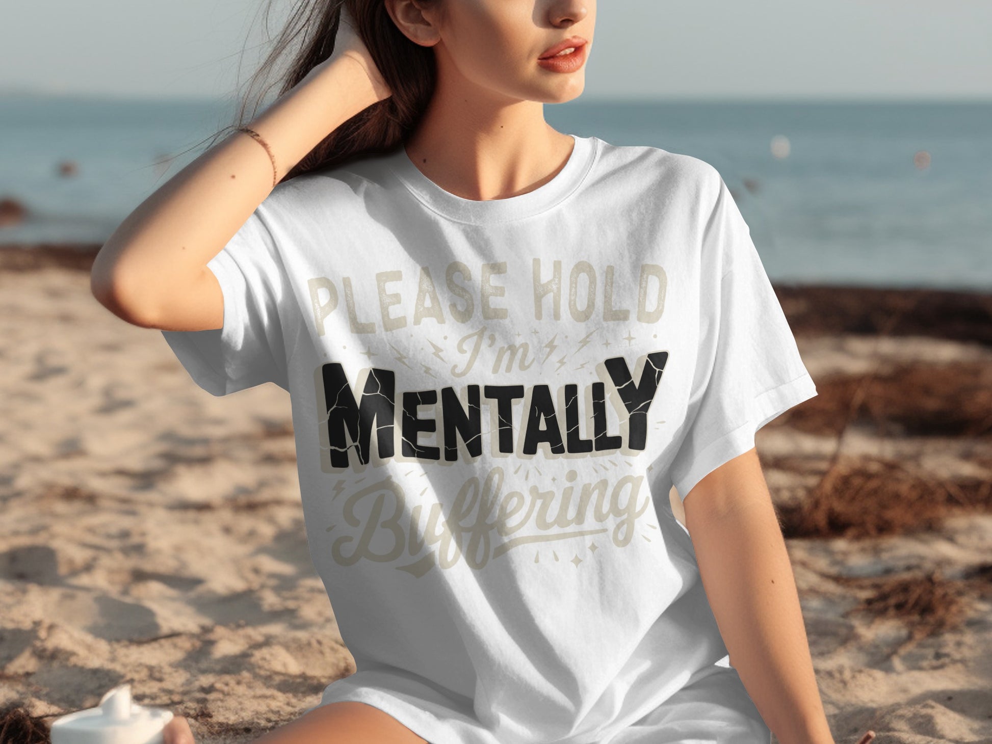 Please Hold I'm Mentally Buffering T-shirt
