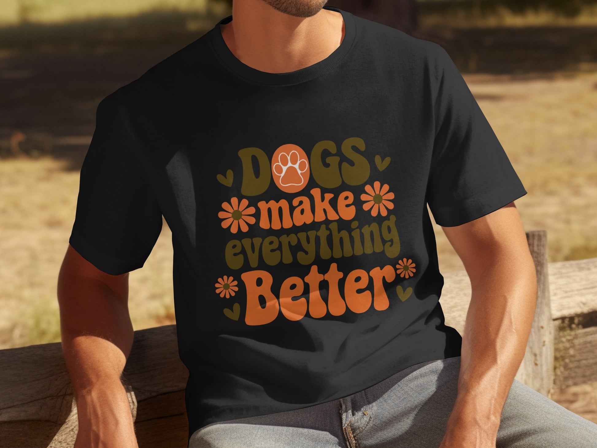 Dogs Make Everything Better Graphic T-shirt
