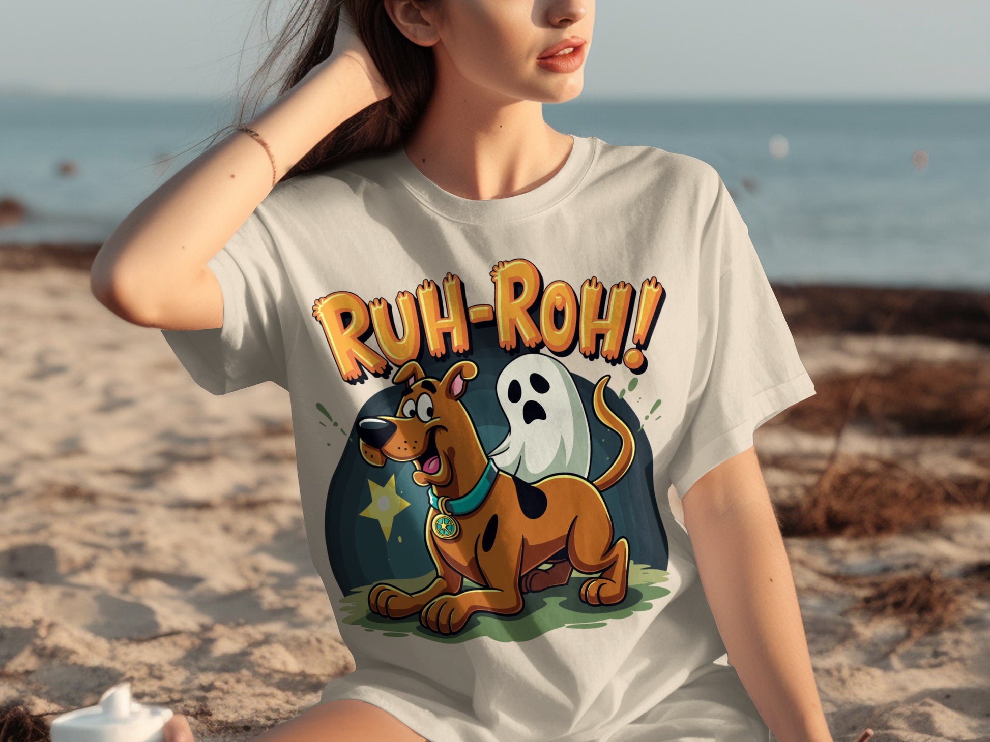 Ruh-Roh! Scooby-Doo and Ghost Graphic T-Shirt