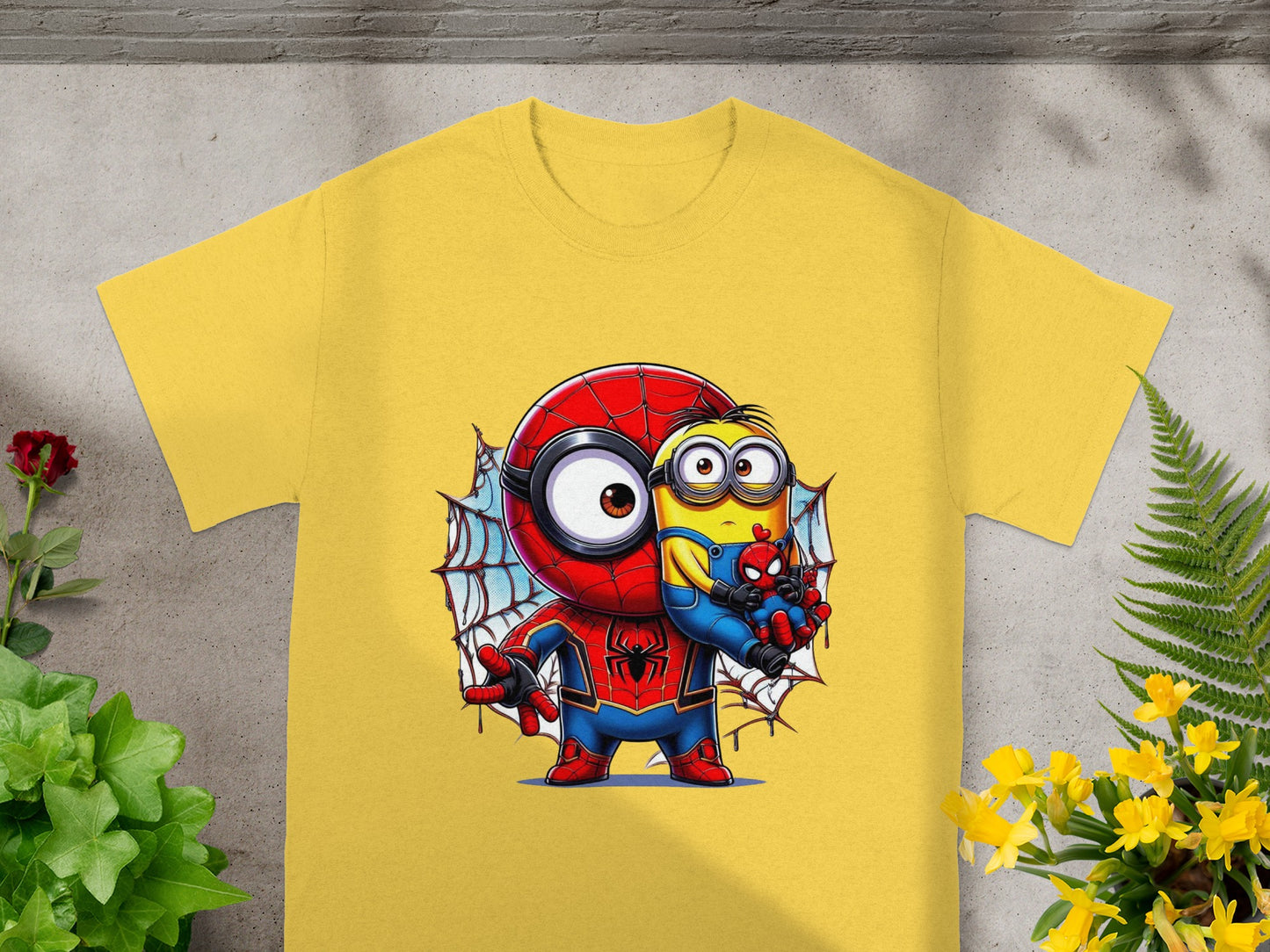 Minion & Spidey Crossover Charm T-Shirt