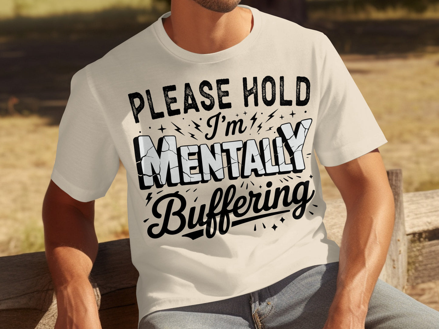 Please Hold I'm Mentally Buffering T-shirt