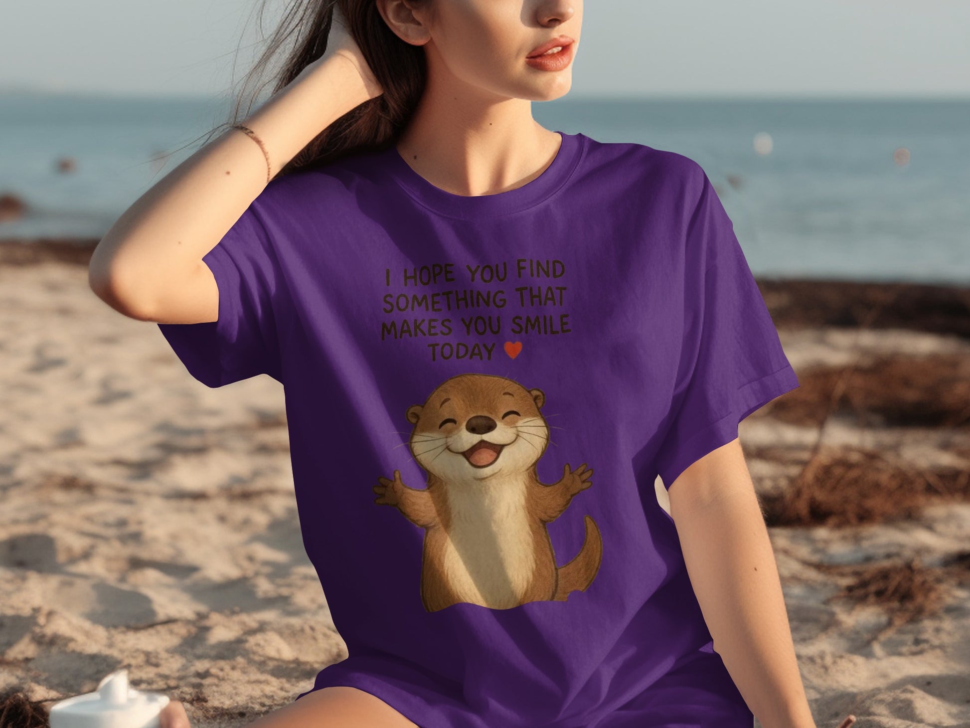 Cheerful Otter with Inspiring Quote Shirt Product
