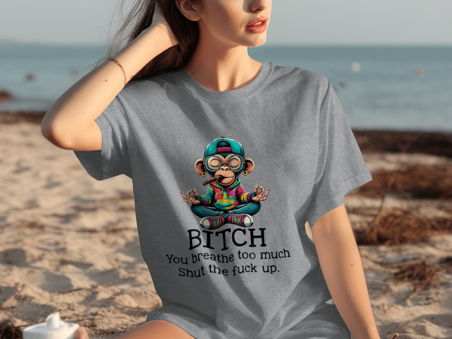 Funny Graphic Monkey Shirt with Hilarious Statement