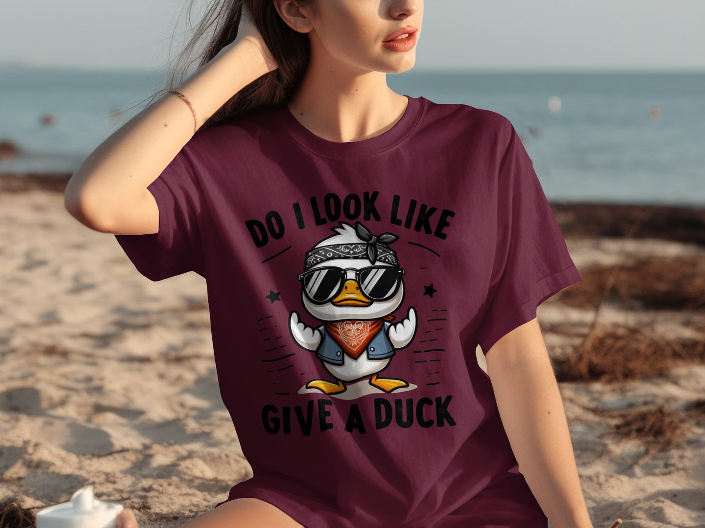 Do I Look Like Give A Duck Funny Graphic T-Shirt