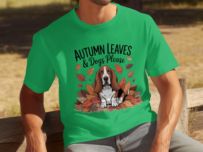 Autumn Leaves Dogs Please Graphic T-shirt Product