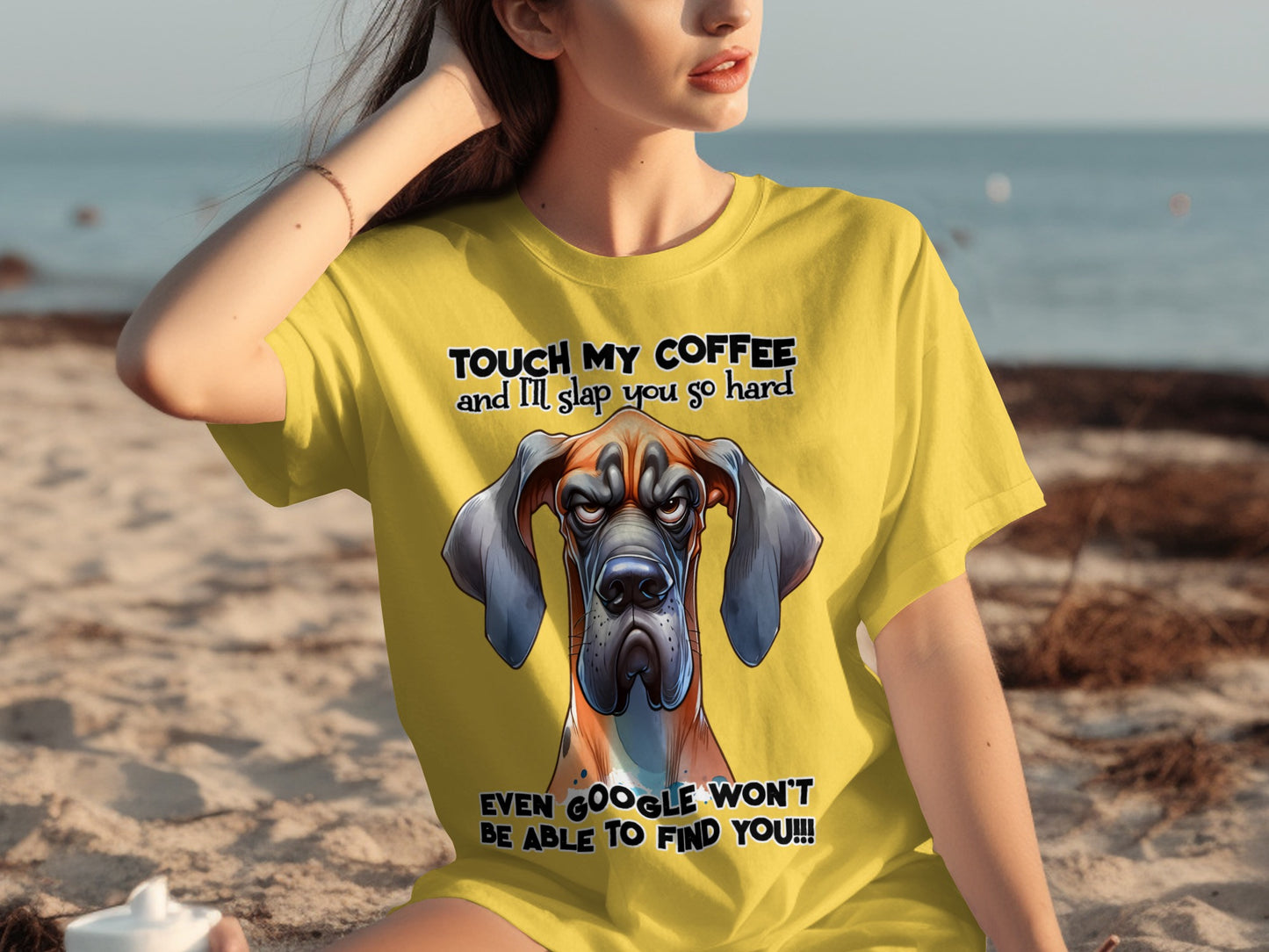 Touch My Coffee I'll Slap You So Hard Funny T-Shirt