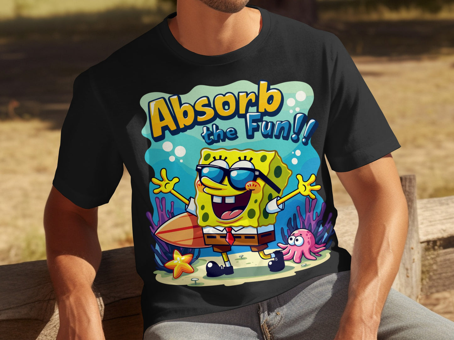 Absorb the Fun!! SpongeBob SquarePants T-shirt