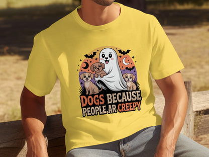 Dogs Because People Are Creepy Graphic T-Shirt