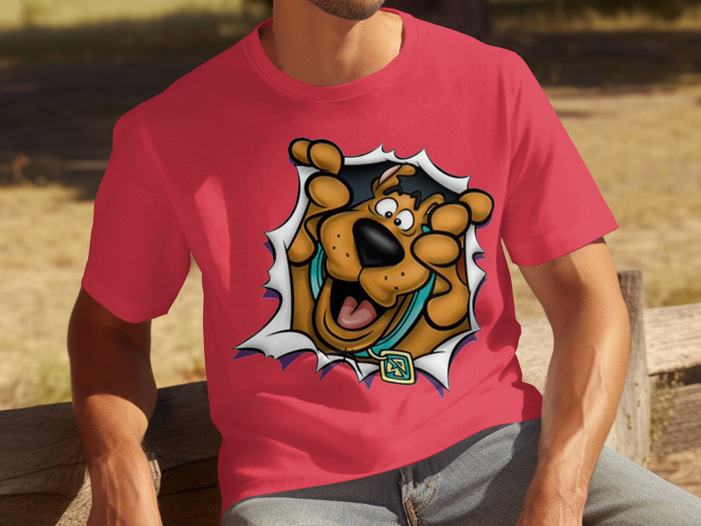 Scooby-Doo Bursting Out Graphic T-shirt