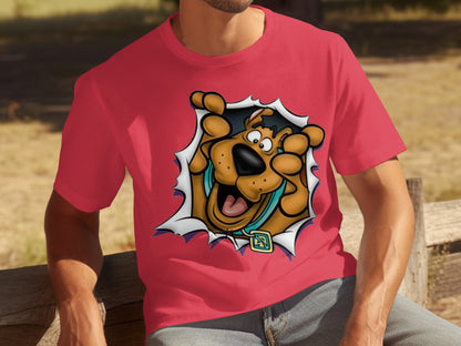 Scooby-Doo Bursting Out Graphic T-shirt