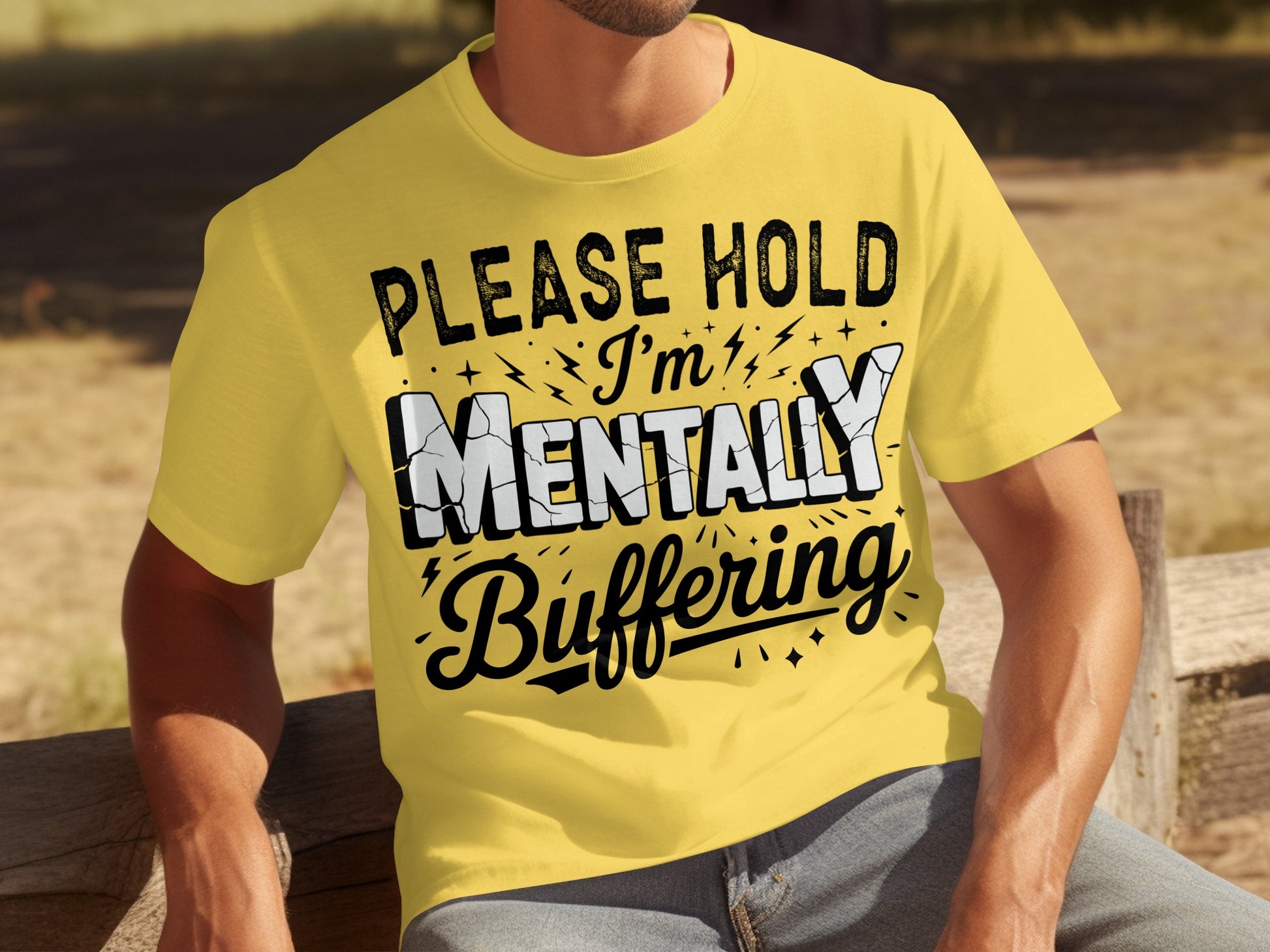 Please Hold I'm Mentally Buffering T-shirt
