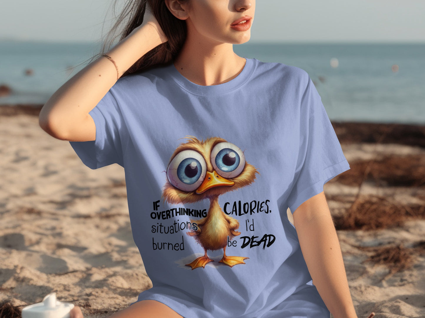 Funny Overthinking Calories I'd Be Dead T-Shirt