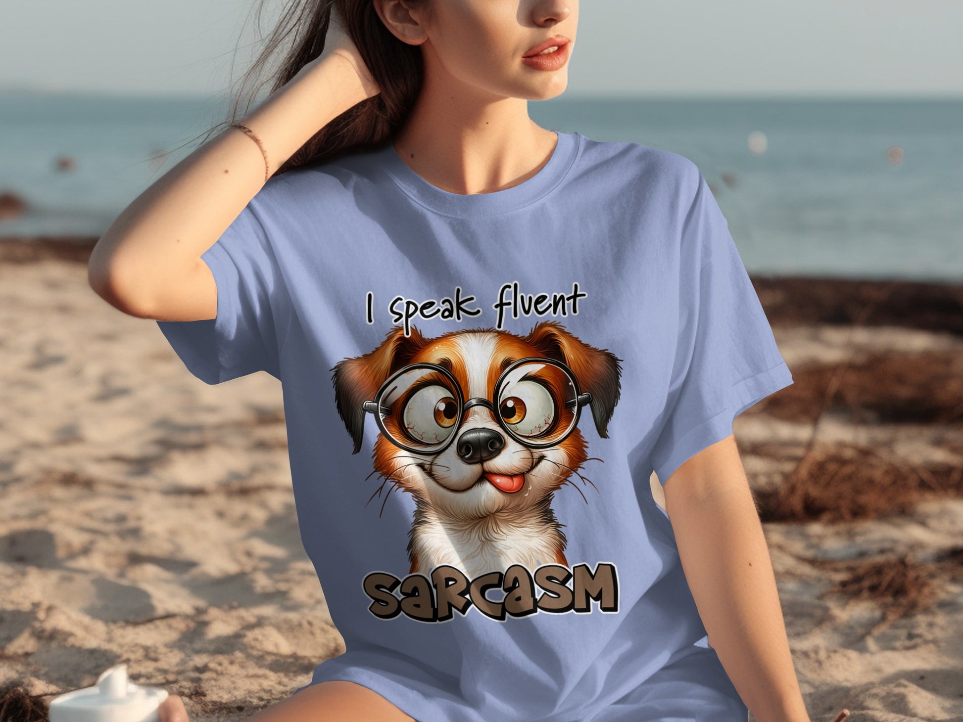 I Speak Fluent Sarcasm Dog Graphic T-shirt