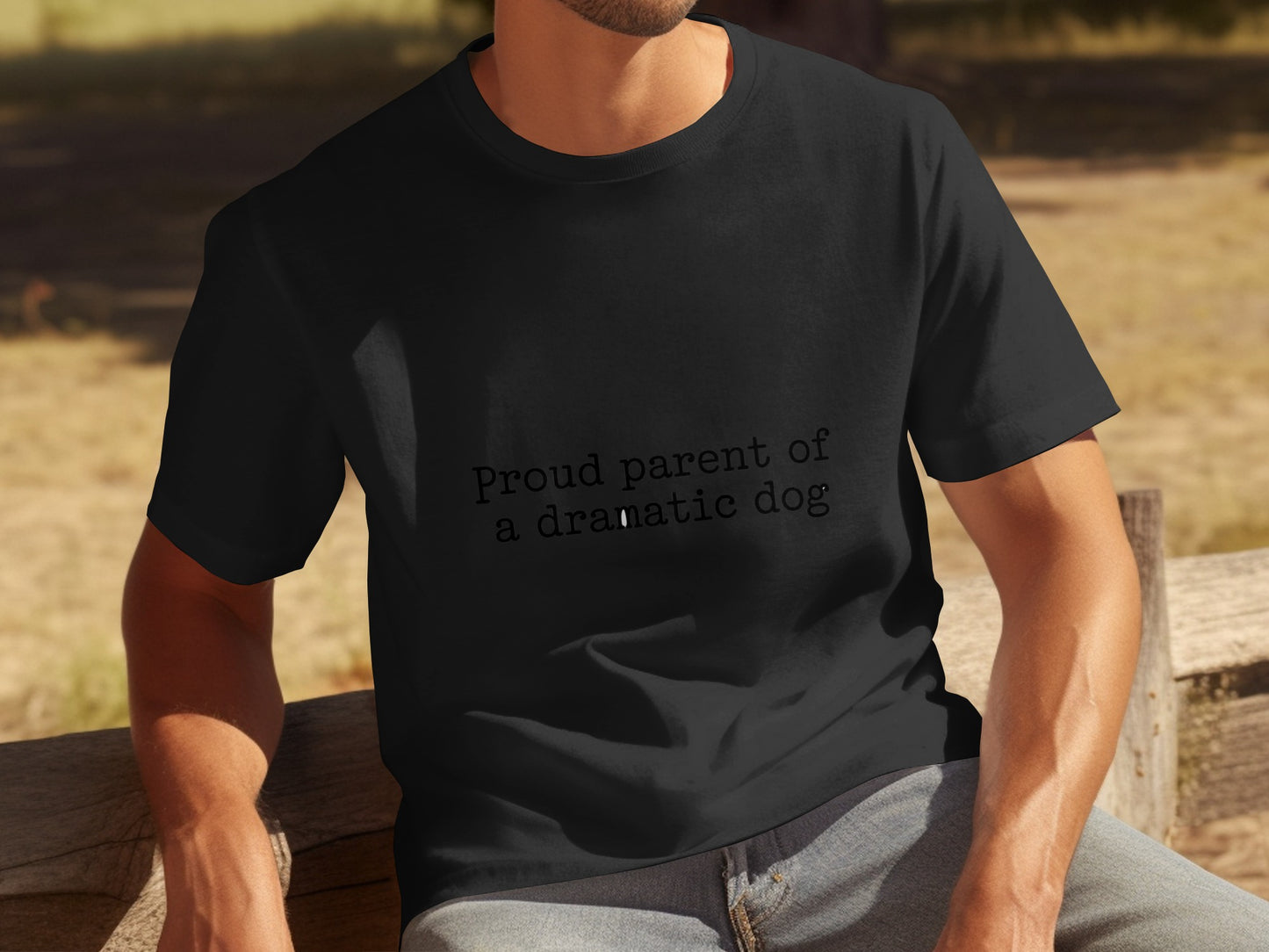Proud parent of a dramatic dog t-shirt