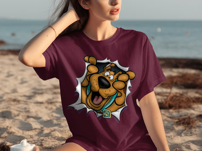 Scooby-Doo Cartoon Character Graphic T-Shirt