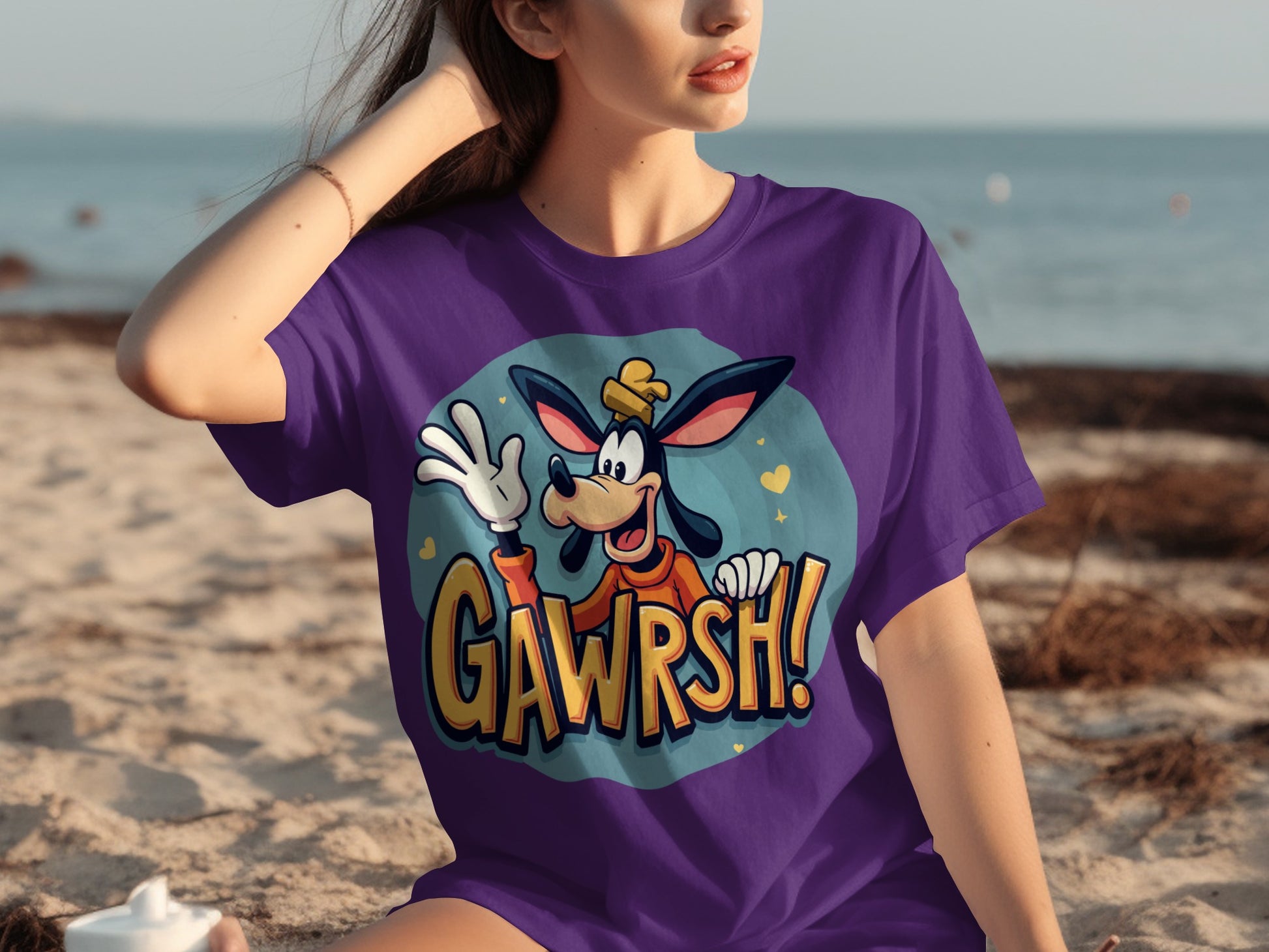 Gawrsh Cartoon Character Purple T-Shirt Product